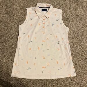 William Murray Sleeveless Golf Polo Shirt